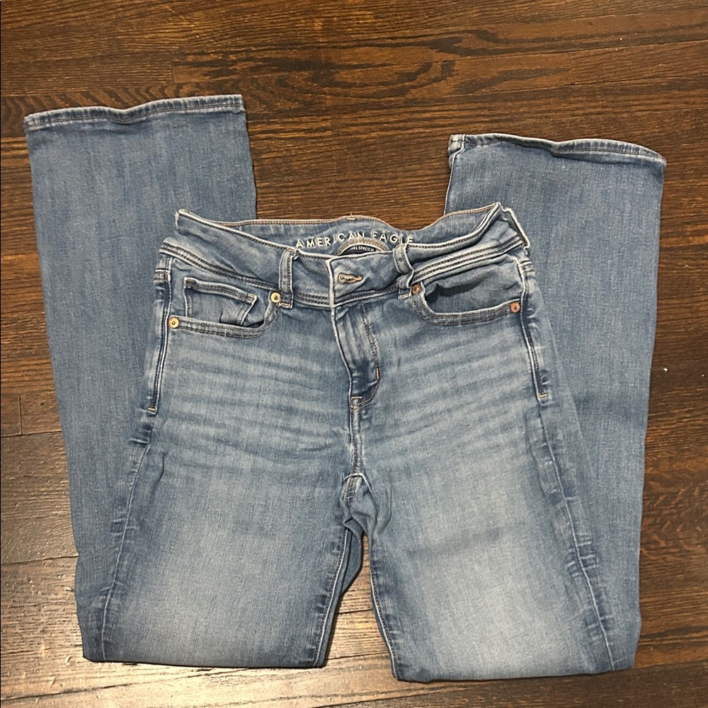 American Eagle Outfitters Light Wash Straight Leg Jeans